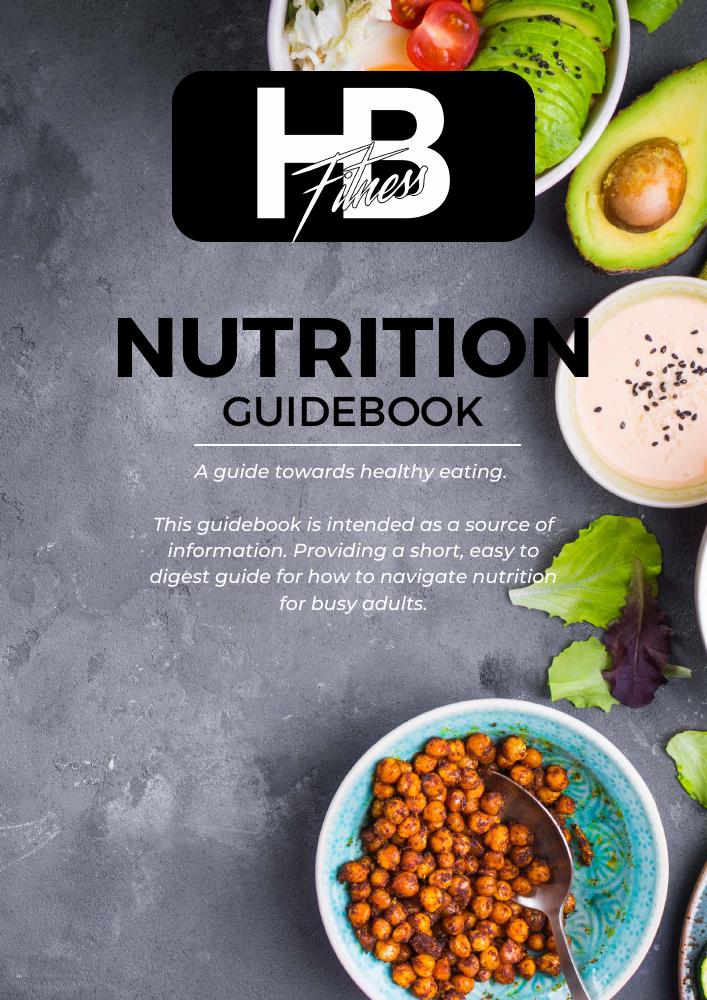 Cover of the free Navigating Nutrition for Busy Adults e-book